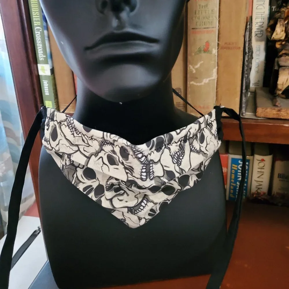 Pile of Skulls Cloth Face Mask with Filters